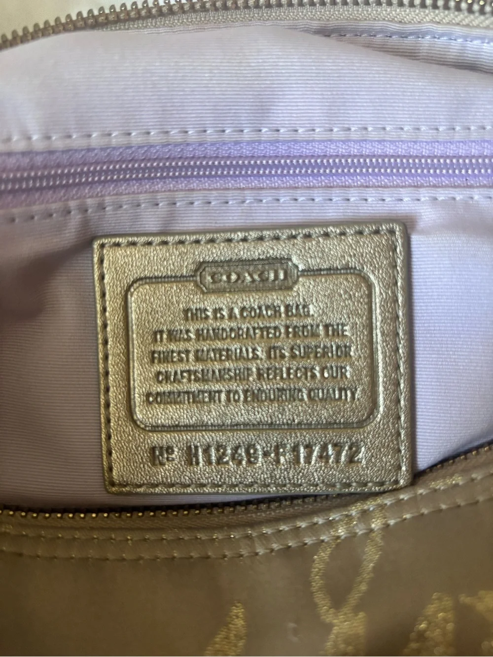 Coach poppy signature
